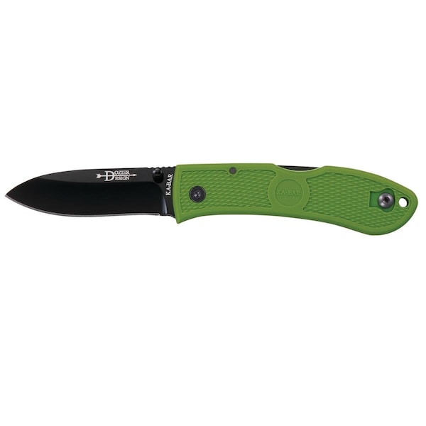 Ka-Bar Knives KA-BAR  3 in. Hunter Folder Blade Kelly Green Zytel Handle - 4019544