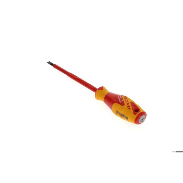 Gedore Insulated Screwdriver, Slotted, 5.5mm Slotted 5.5mm x 1mm - VDE 2170 5,5