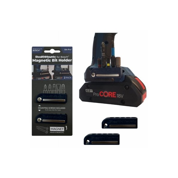 Metalmark Industrial 2PK BO18 Mag Bit Holder - BH-BO-BLU-2