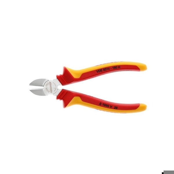 Gedore Insulated Diagonal Cutter, 6-1/4" - VDE 8314-160 H