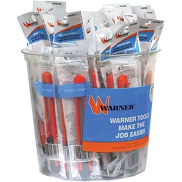 Warner Hand Tools 10799 13 Point Snap Off Knife with 1 Blade 50PK - 048661107997