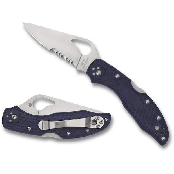 Spyderco 2023 Spyderco Meadowlark 2 Lightweight Blue Combo - SPY-BY04PSBL2