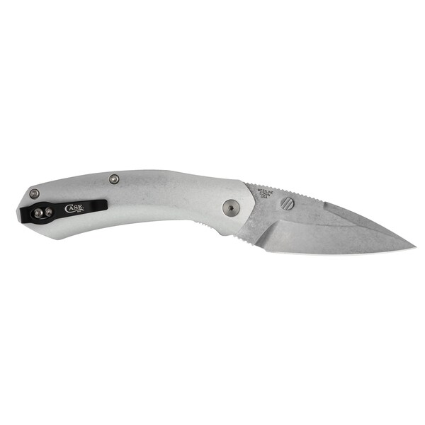 Case Cutlery Knife, Case Silver Anodized Aluminum Westline S35VN Blade - 36553