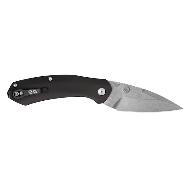 Case Cutlery Knife, Case Black Anodized Aluminum Westline S35VN Blade - 36550