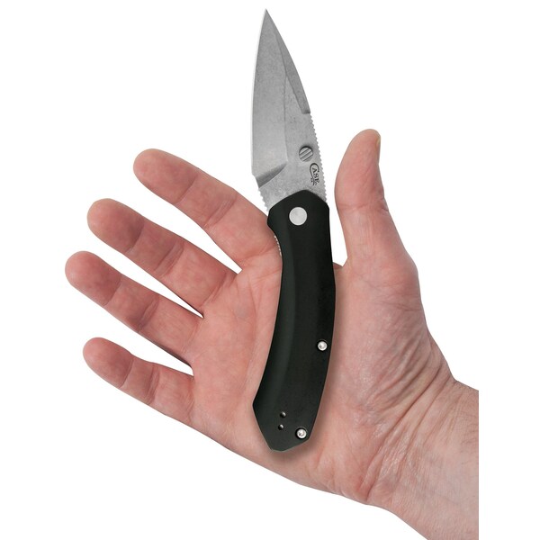 Case Cutlery Knife, Case Black Anodized Aluminum Westline S35VN Blade - 36550
