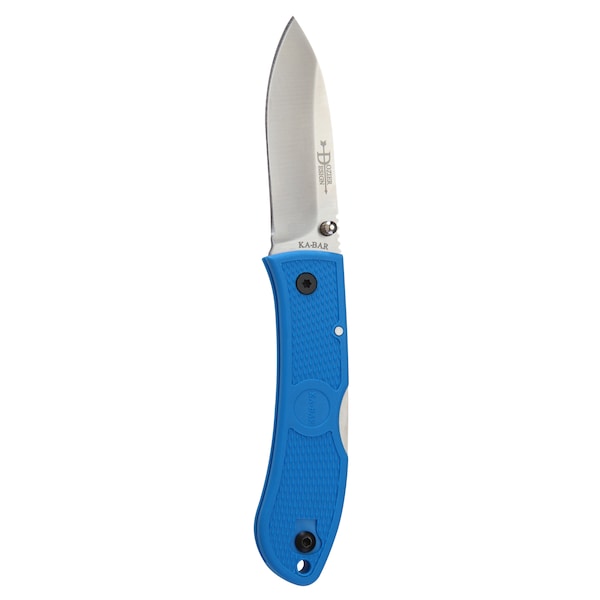 Ka-Bar Knives 2024 Ka-Bar Dozier Folding Hunter-Blue, Black Pocket Clip - KAB-4062BL