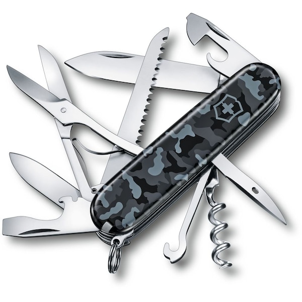 Swiss Army Brands 2024 Victorinox 1.3713.942Us1 Huntsman, Navy Camouflage, Blister - VIC-1.3713.942-X1