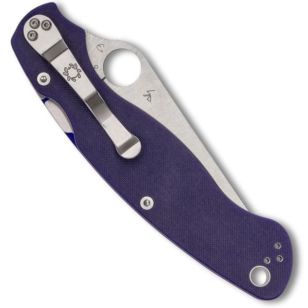Spyderco 2024 Spyderco Reveal 14, Military 2 Dark Blue G-10 Cpm S110V, Plain Edge - SPY-C36GPDBL2
