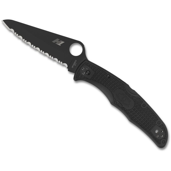 Spyderco 2024 Spyderco, Reveal V4, Pacific Salt 2, Black Frn, Black Blade, Serrated - SPY-C91SBBK2