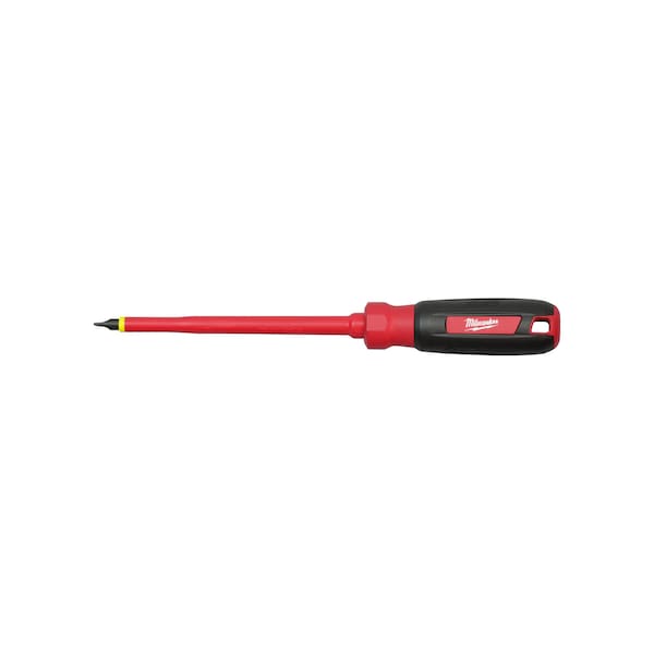Milwaukee Tool 1/4 in. x 6 in. Slotted 1000 Volt Insulated Screwdriver - 48-22-2221