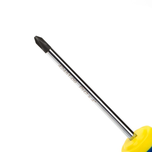 Estwing PH2 x 4" Magnetic Philips Tip Screwdriver with Ergonomic Handle - 42451-09