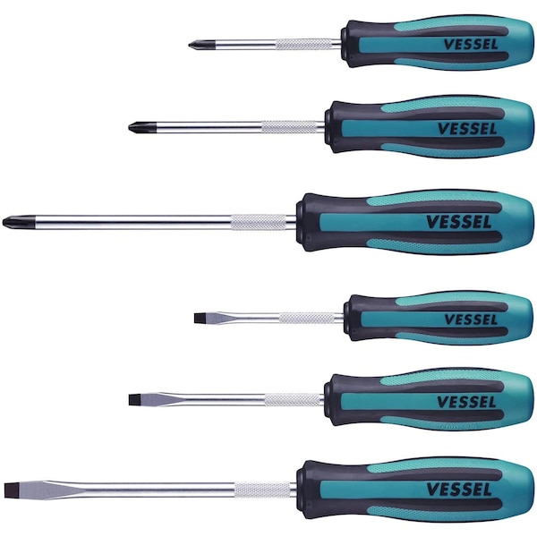 Vessel MEGADORA JAWSFIT Screwdriver 6PC. Set No - 9006PB