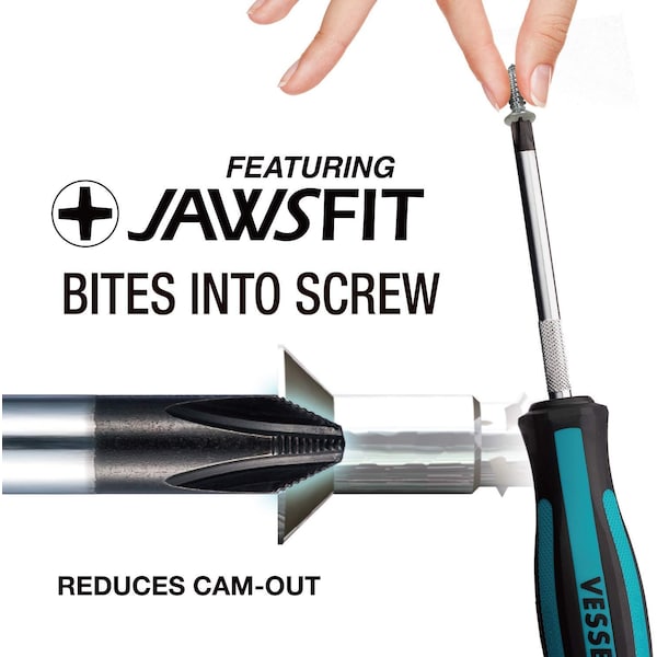 Vessel MEGADORA JAWSFIT Screwdriver 6PC. Set No - 9006PB