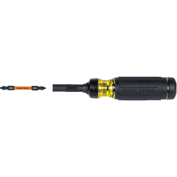Klein Tools 15-in-1 Ratcheting Impact-Rated Multi-Bit Torsion Zone Screwdriver - 32315HD