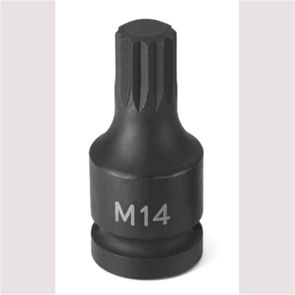 Grey Pneumatic SOC M14 1/2D IMP TRPLE SQ MALE BLK - 2114S