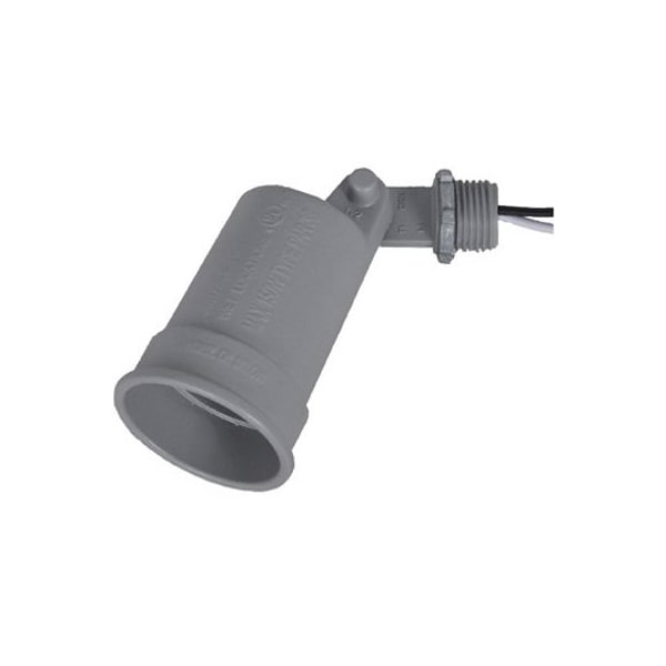 Hubbell ME GRY WP Porc Lamp - LH150-2X