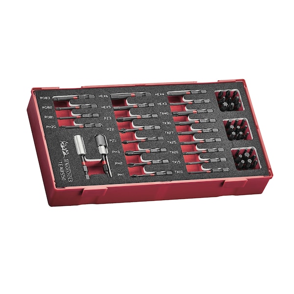 Teng Tools Bits Set Impact 50 Pieces in EVA Foam Organizational Tool - TEABS50