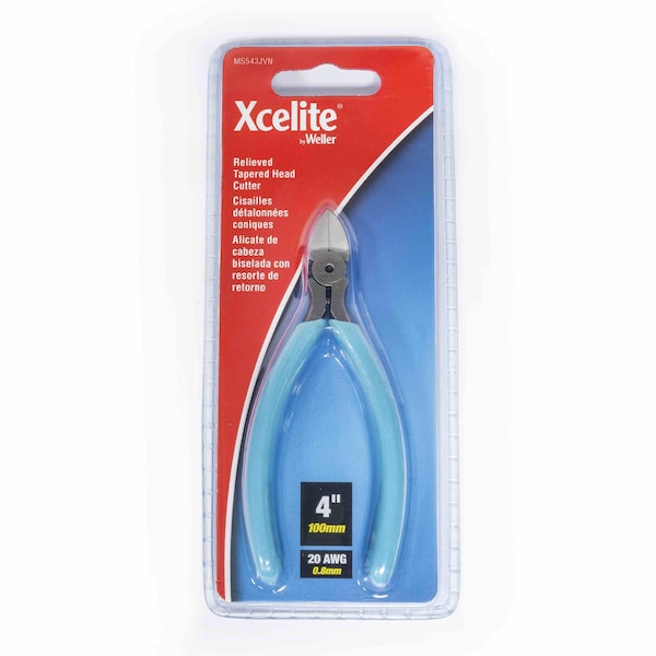 Xcelite 4 in Diagonal Cutting Plier Flush Cut Pointed Nose Uninsulated - MS543JVN