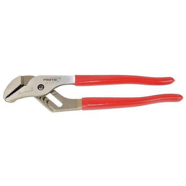 Proto 7 in Straight Jaw Tongue and Groove Pliers Serrated, Plastic Grip - J262SGXL