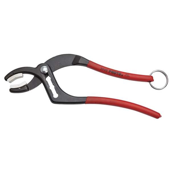 Proto 9 1/2 in Curved Jaw Tongue and Groove Plier Smooth, Plastic Grip - J253G-TT