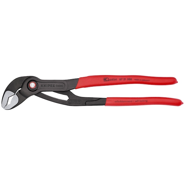 Knipex QuickSet Water Pump Pliers, 12" Cobra Qu - 87 21 300