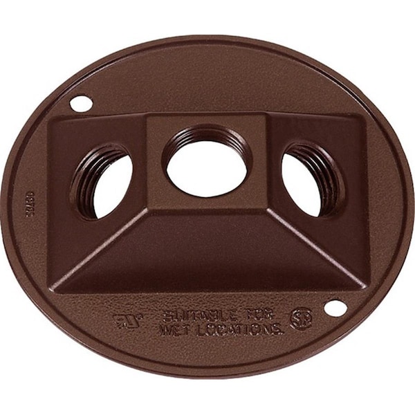 Pulse Radar 14383BR 4.25 in. Bronze Weatherproof Outlet Box Cover - PU157583