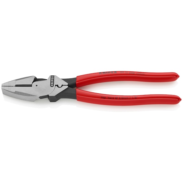 Knipex 9-1/2'' High Leverage Lineman's New England w/ Tape Puller & Crimper - 09 11 240