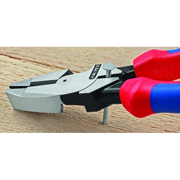 Knipex 9-1/2'' High Leverage Lineman's New England w/ Tape Puller & Crimper - 09 11 240