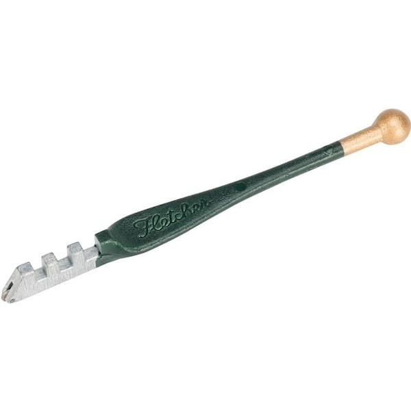 Fletcher-Terry Ball End Glass Cutter, 075 to 15 mm Cutting Capacity, Steel Body - 01-128/07-CP