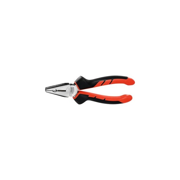 Holex Vanadium Combination Pliers with Two-Part Grips, Bright Finished, Overall Length: 180 mm - 702995 180