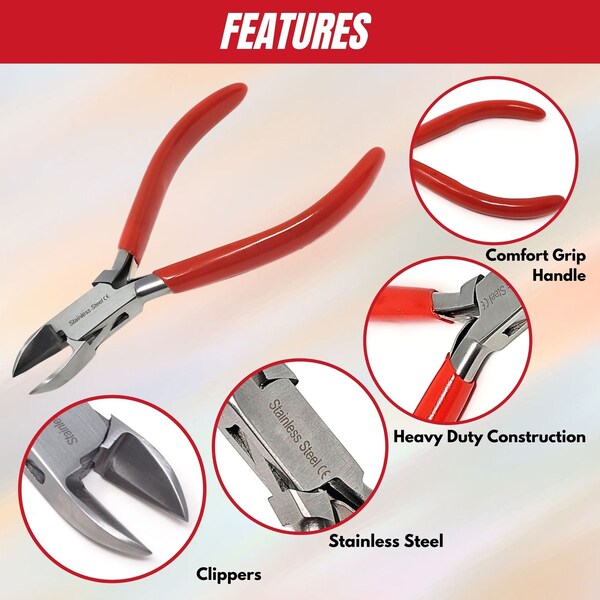 A2Z Scilab Jewelry Making Pliers Professional Repair Clippers, Stainless Steel Tool with Cushion Grip - A2Z-ZR939