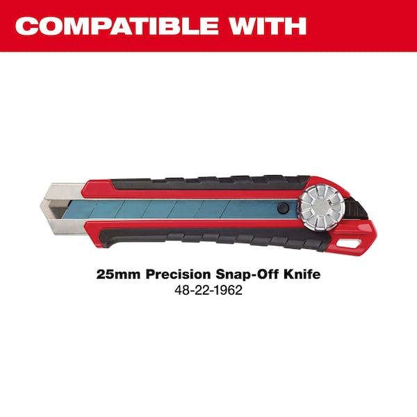 Milwaukee Tool 25mm Precision Snap Blades (10 PK) - 48-22-9125