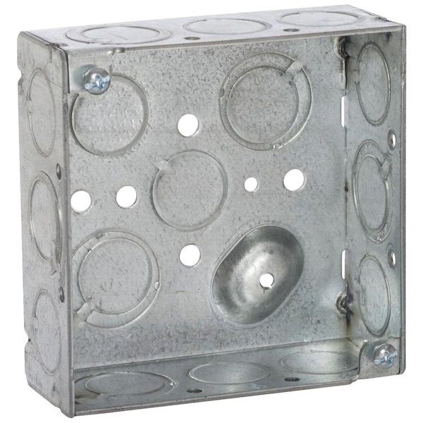 Southwire Electrical Box, 21 cu in, Square Box Type, Steel, Square Shape - 52151-S-UPC