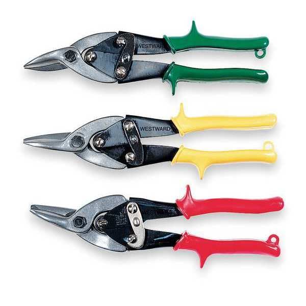 Westward Aviation Snip Set, Left/Right/Straight, 9 3/4 in, Steel - 4PM06