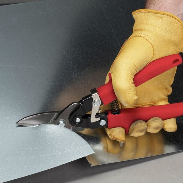 Malco Aviation Snip, Left, 10 in, Fine Blanked Hardened Alloy Steel - M2001