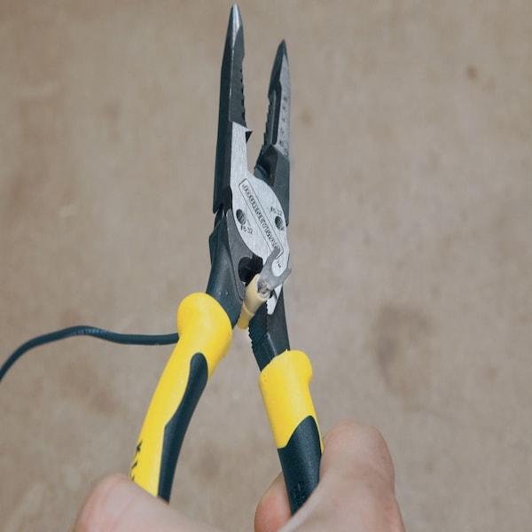 Klein Tools Pliers, All-Purpose Needle Nose Pliers with Crimper, 8.5-Inch - J207-8CR