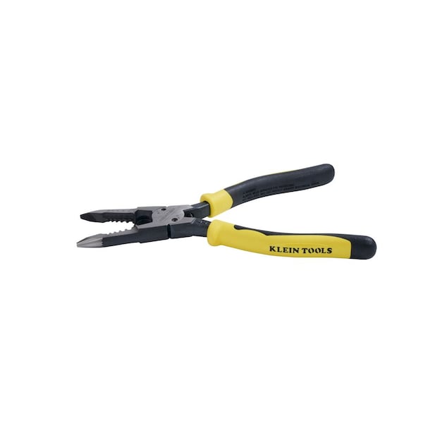 Klein Tools Pliers, All-Purpose Needle Nose, Spring Loaded, Cuts, Strips, 8.5-Inch - J206-8C