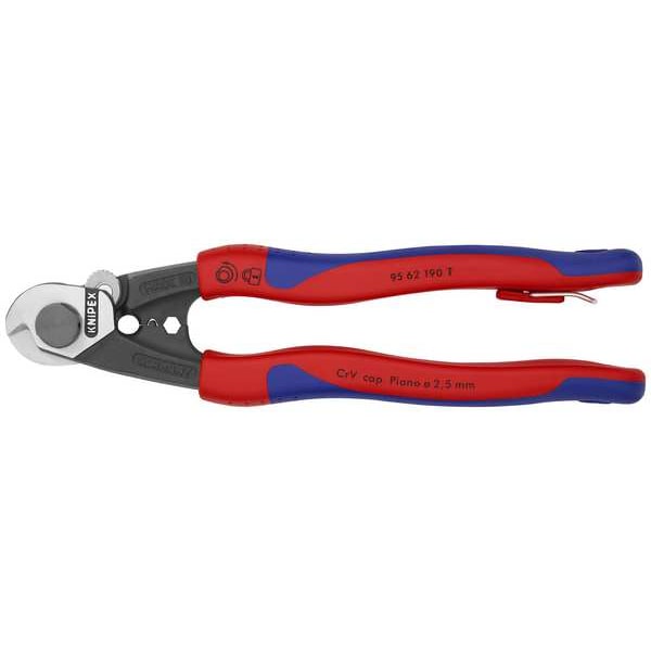Knipex 7-1/2" Wire Cutter, Center Cut - 95 62 190 T BKA