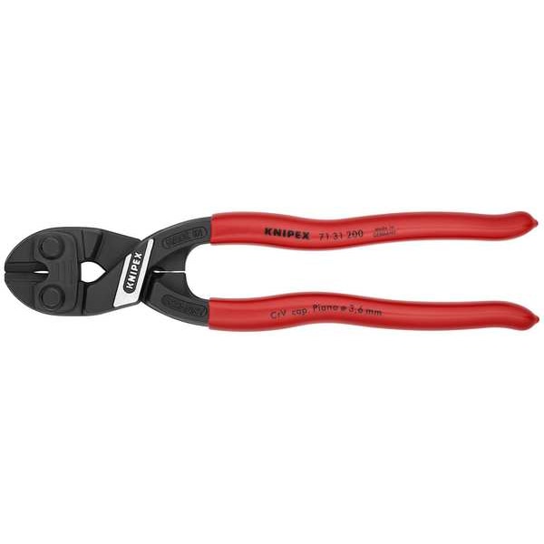 Knipex Mini Bolt Cutter, Steel, 8 In. L - 71 31 200 SBA