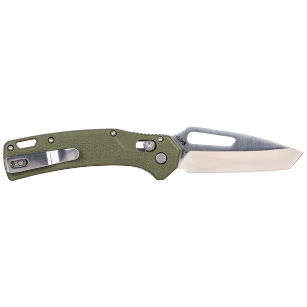 Klein Tools KTO Resurgence Knife, Tanto Blade, Moss Green Handle - OGK001GNT