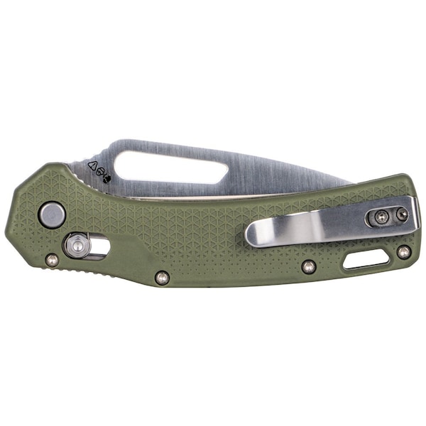Klein Tools KTO Resurgence Knife, Tanto Blade, Moss Green Handle - OGK001GNT