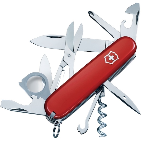Swiss Army Brands 2024 Victorinox 56791 Explorer Red 91Mm, Clam Pack - VIC-1.6703.B1-X1