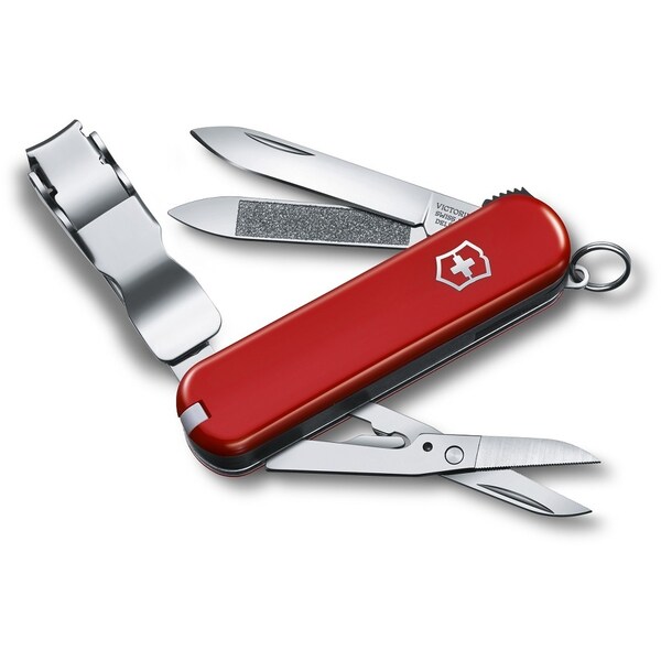 Swiss Army Brands 2024 Victorinox 0.6463.Us1 Nail Clip 580 Red 65Mm, Clam Pack - VIC-0.6463-X4