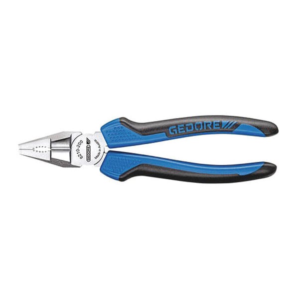 Gedore Combination Pliers, 7", Jaw Length: 38mm - 8210-180 JC
