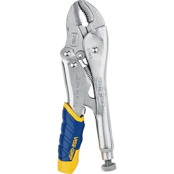 Irwin Locking Plier, 7 in OAL, 112 in Jaw Opening, ComfortGrip Handle - IRHT82580/7T