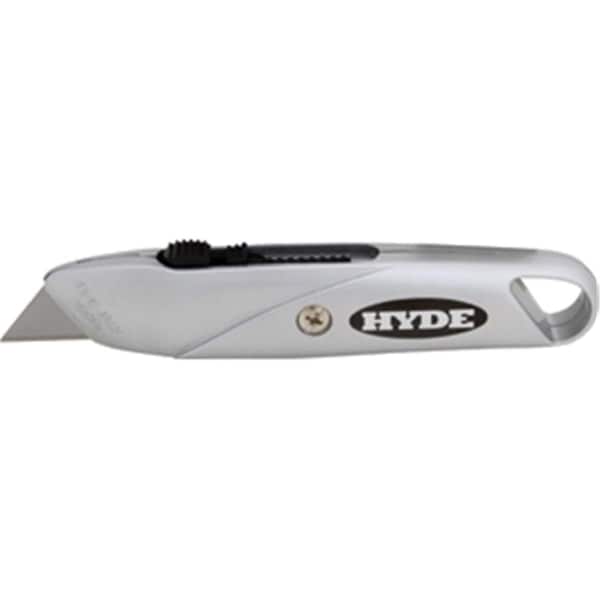 Vortex 42075 Silver Top Slide Utilty Knife Diecast Zinc Alloy Construction - Silver - VO3576033