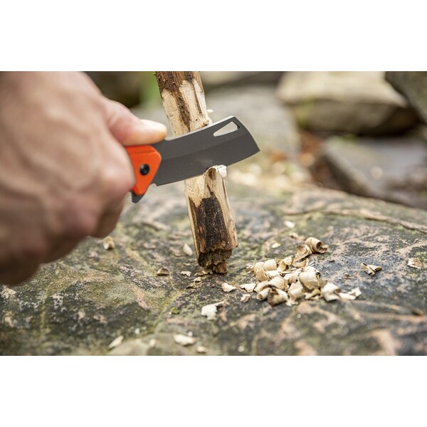 Smiths Consumer Products 2023 Smith'S Rally Titanium Finished Cleaver Blade - G10 Blaze Orange - SMI-51139