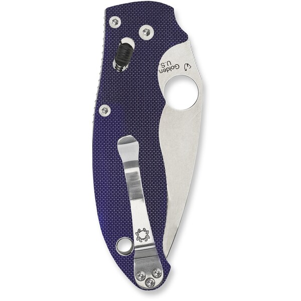 Spyderco 2024 Spyderco Manix 2 G-10 Dark Blue Cpm S110V Plain - SPY-C101GPDBL2