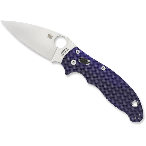 Spyderco 2024 Spyderco Manix 2 G-10 Dark Blue Cpm S110V Plain - SPY-C101GPDBL2