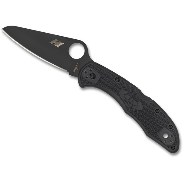 Spyderco 2024 Spyderco Salt 2 Lightweight Black Black Blade/H1 Plain - SPY-C88PBBK2